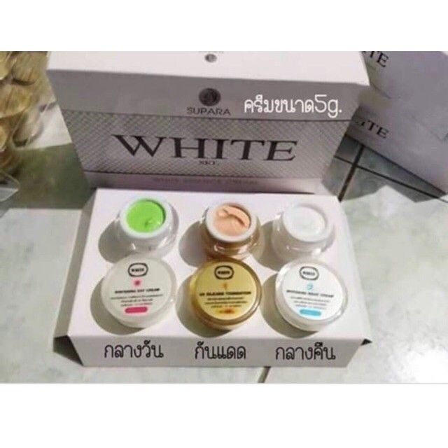 white-essence-cream-by-supara-ไวท์เอสเซนส์ครีม-กล่องขาวแบบเซ็ท