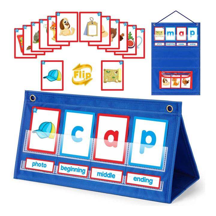 BolehDeals Word Building Pocket Chart Word Building Desktop Pocket ...