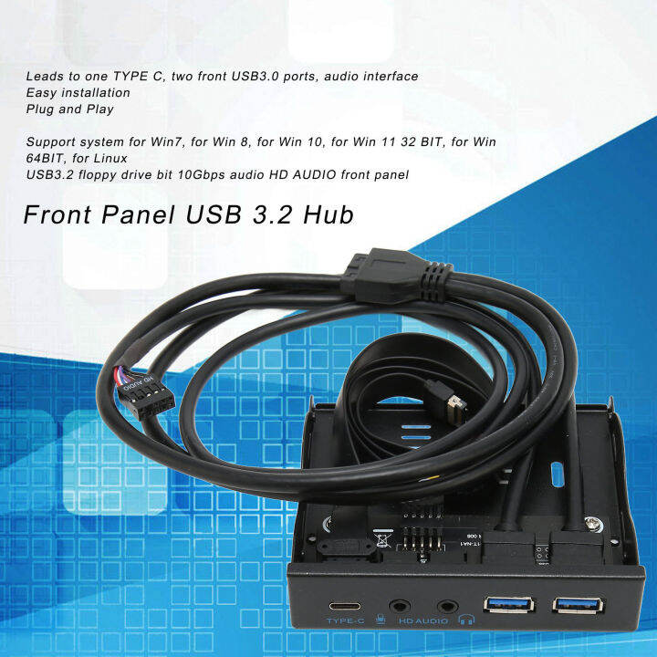 แผงด้านหน้า-usb-ฮับ3-2-3-5in-usb-3-2ฮับ10gbps-สำหรับบ้าน