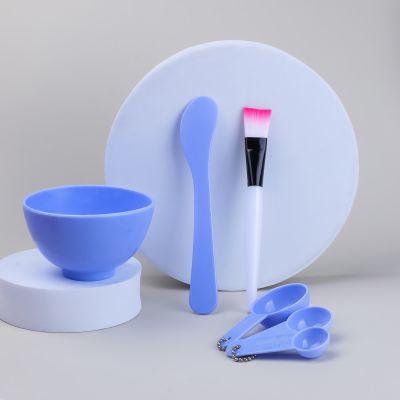 DIY 3-Piece Facial Mask Bowl Set  Facial Mask Tools Kit including Mask Measuring Spoon and Mask Brush  Beauty Tools. Makeup Brushes Sets