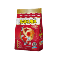 Sakura Gold อาหารปลาขนาด 1000 กรัม เม็ด B,S,M.L