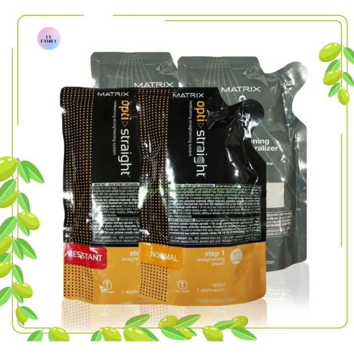 1 set Matrix OptiStraight Rebonding Cream Set 125ml2 Lazada PH
