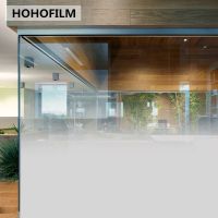 HOHOFILM Multi-size Window Film Semi-Privacy White Dot Glass Sticker Adhesive Film Shield One Way Gradient home decor Roll Window Sticker and Films