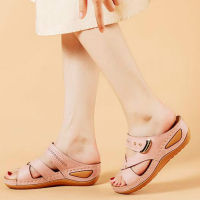 Thick Bottom Summer Women Shoes New Platform Soft Comfortable Female Slippers Pink Fashion Wedges Beach Woman Slides Large Size