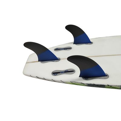 Tri Surfboard Fins UPSURF FCS 2 M/L Size Surfing Fins Blue Color Fibreglass Fins For Surfing Double Tabs&nbsp;2 Fins Surf Accessories