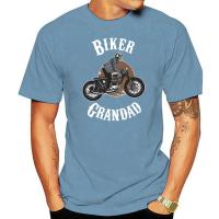 Biker Grandad เสื้อยืด Skull Rider Tshirt T เสื้อ Top Tee สำหรับเขาของขวัญ Breathable Tops Tee Shirt