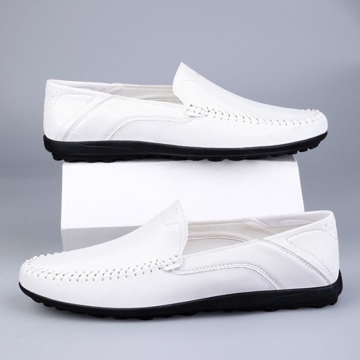 รองเท้าโบ้ทชูส์-zapatos-hombre-รองเท้าหนังแฮนด์เมดรองเท้าโลฟเฟอร์ผู้ชายอิตาลี2023ลำลองหรูหรา