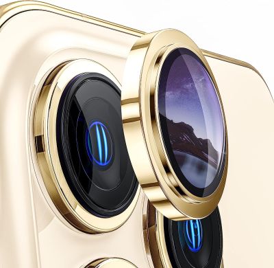 Original Gold Yellow Camera Lens Protector for iPhone 14 Plus 13 Pro Max 12 14Pro iPhone14 13Pro Glass Protection Protect Film