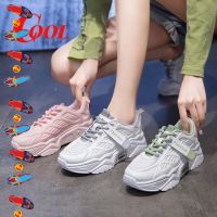 รองเท้าผ้าใบแฟชั่น COOL SHOES (มาใหม่ AR-04)  รองเท้าผ้าใบผู้หญิง เสริมส้น 5 ซม.รองเท้าลำลอง รองเท้าผ้าใบน่ารัก