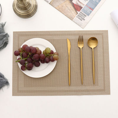 Rectangular Placemat Ins Simple Fashion Heat Insulation Anti-scalding Coaster Home Dining Table Plate Mat