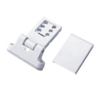 Lengthened （Plstic Civer）Door Hinge Plastic Hinge Inside And Outside Push Pull hinge Flat Folding Fittings Kitchen Bedroom