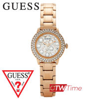 Guess GEM HORLOGE นาฬิกาข้อมือผู้หญิง สายสแตนเลส รุ่น GW0028L3 (สีโรสโกลด์)