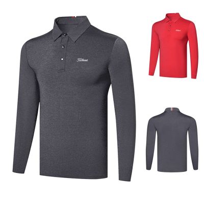 XXIO Titleist J.LINDEBERG UTAA SOUTHCAPE FootJoy ANEW G4⊕  golf mens clothes golf clothing breathable outdoor leisure sports long-sleeved POLO shirt T-shirt