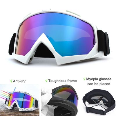 Skiing Goggles Anti-Fog Skiing Eyewear Winter Snowboard Cycling Motorcycle Windproof Sunglasses Outdoor Sports Tactical Goggles Goggles