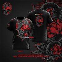 2023ยอดนิยมแฟชั่นเสื้อยืด snakeprint ระเหิด Lubok Merah (LM12)