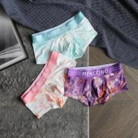 Trendy Mens Underwear Sexy Low Waist Tight Comfortable Breathable Boxers Youth Sports Four Corner Bottom