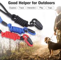 1 Pcs 1.2cm Pet Leash with Adjustable Collar Nylon Rope Dog Training Walking Lead with Comfortable Handle for Medium Big Breed Dogs Husky Belgian Mali