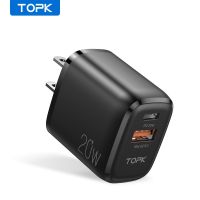 ❇▲ TOPK B210P 20W PD3.0 หัวชาร์จ USB อะแดปเตอร์ชาร์จ แบบชาร์จเร็ว สําหรับ iPhone12 XS X 8 7 6 5