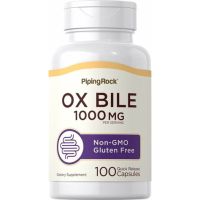 PipingRock Ox Bile 1,000 mg 100 Capsules