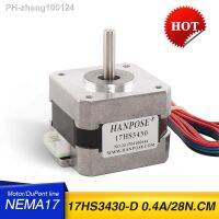 Nema17 Stepper Motor 42BYGH 0.4A 4-lead 28N.CM 17HS3430 42 Series motor For 3D Printer Monitor Equipment