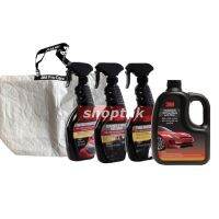 3M ชุดทำความสะอาดและเคลือบสีรถยนต์ (4ชิ้น) 3M Exterior &amp; Interior Shine Care Gift Set