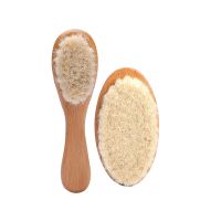 3 PCS Baby Bathing Comb Baby Care Hair Brush Pure Natural Wool Wood Comb Newborn Massager Baby Shower and Registry Gift