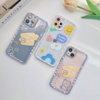 ?iPhone13? พร้อมส่งในไทย iPhone case เคสไอโฟน คลุมเลนส์กล้องหลากสี 100% Lucky smile เคสคลุมกล้อง i7-13,13Pro,13Promax