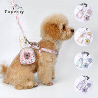 Harness And Leash Set,Floral Dog Backpack Chest Harness ปรับขนาดได้สำหรับสุนัขและแมวขนาดเล็กถึงขนาดกลางอุปกรณ์เสริมสำหรับลูกสุนัข