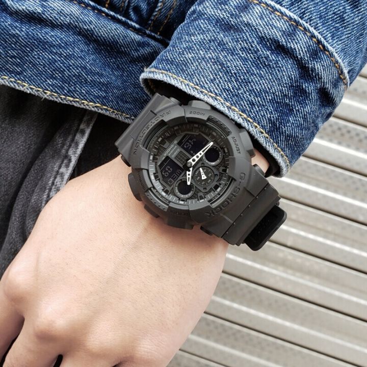 casio-g-shock-นาฬิกาข้อมือผู้ชาย-สายเรซิน-รุ่น-ga-100b-4a-สีดำ