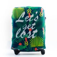 CAGGIONI ผ้าคลุมกระเป๋าเดินทาง GREEN FLOREST Cover luggage (C1709)