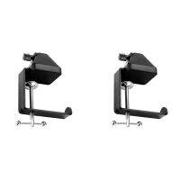 2X Heavy-Duty Table Mount Clamp, C Mounting Clamp Holder with Headset Hook Hanger