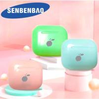 SENBENBAO หูฟัง V5.3 BT หูฟัง TWS SP4,หูฟังสเตอริโอเบสสแตนด์บายได้นาน5ชั่วโมงพร้อมเคสชาร์จไร้สายควบคุมด้วยระบบสัมผัส