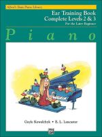 หนังสือเปียโน Alfreds Basic Piano Complete Course : Ear Training Ear Training Level 2&amp;3