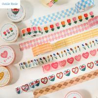 OUTILS การ์ตูนที่สร้างสรรค์ Scrapbooking หัวใจ Lattice นักเรียนกาวสติ๊กเกอร์ไดอารี่อัลบั้มสติกเกอร์ตกแต่ง Handaccount DIY สติกเกอร์เทปสัตว์เลี้ยง