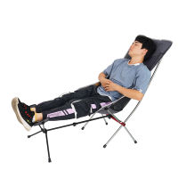 hang qiao shopFeng Qi shopBlack outdoor folding moon chair foot drag