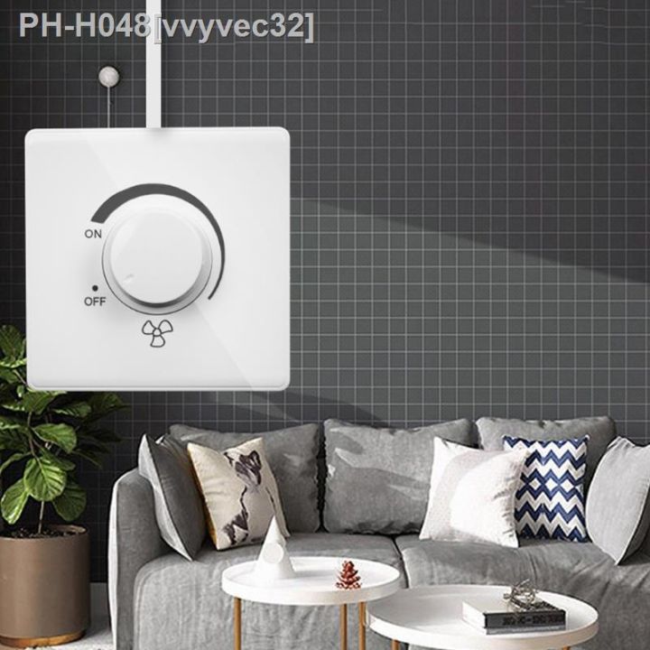 86-type-ceiling-fan-adjustment-stepless-speed-controller-wall-switch-220v-10a