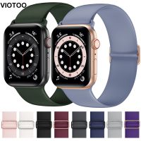 ↂ♀♚ VIOTOO Elastic Soft Silicone Strap for Apple watch band 44mm 40mm 42mm 38mm Colorful Watch loop Watchband For IWatch 3 4 5 6 se