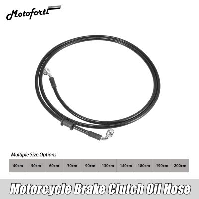 ♀✉ Motoforti Universal 40cm-200cm Motorcycle Brake Clutch Oil Hose Line Pipe Hydraulic Reinforced Stainless Steel Braided Hose