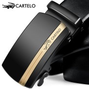 Dây thắt lưng nam cao cấp CARTELO bản rộng 3,5cm khóa tự động