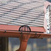 CALOCH สีดำหยุดการอุดตัน,ใบ,เศษท่อขยาย Downspout กรองตาข่ายกรองใบยามรางน้ำ