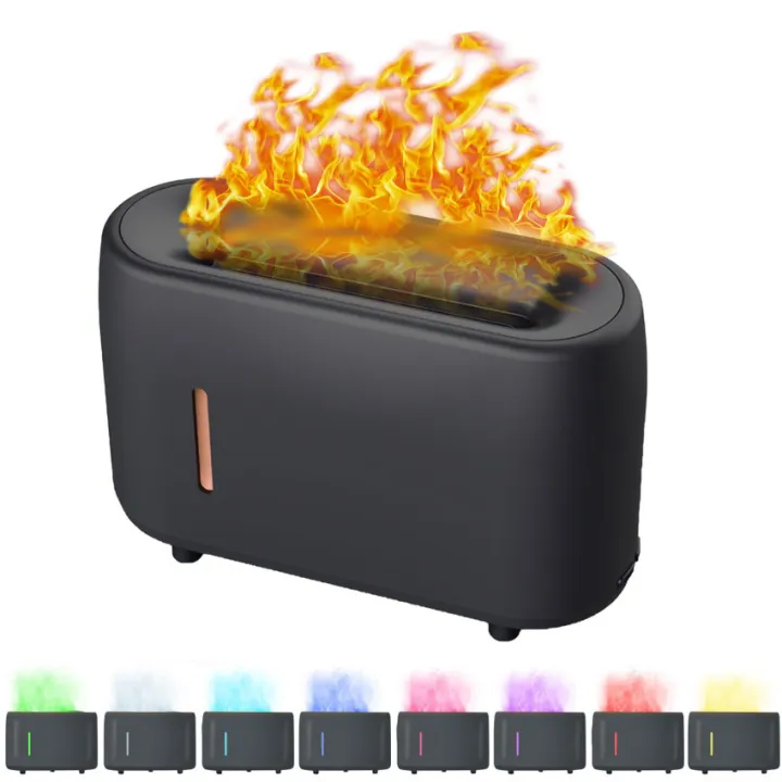 Aroma Diffuser with Flame Effect, Flame Aromatherapy Humidifier with 7