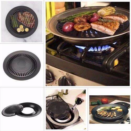 【Spurred Fitness】Korean Samgyupsal Grill Smokeless Pan Easy to Clean