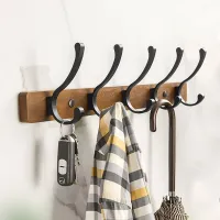 Wood Wall Hooks for Hanging Coat Hooks Wall Mounted  Wooden Rustic Farmhouse Heavy Duty Towel Hooks Wall Hooks for Hanging Coats Clothes Hangers Pegs