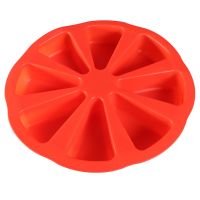 Non-stick Bread DIY Baking Pastry Cake Molds Silicone Cake Mold 8 Grids Shape Striangle Kitchen Pizza Plate Bakeware