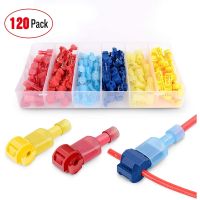 [HOT QAA,JXHKLWW 121] 120Pcs Insulated Crimp Terminal Wire Connectors Ant Wire Clamp Nylon Insert Combo Kit Solderless Quick Connector