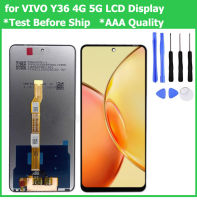 จอ LCD แบบดั้งเดิมสำหรับ VIVO Y36 4G 5G อะไหล่ประกอบแก้วดิจิตัลจอแสดงผล LCD แบบสัมผัสหน้าจออะไหล่หน้าจอ LCD