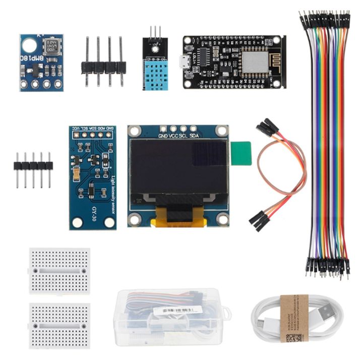 weather-station-kit-humidity-and-environment-bmp180-pressure-sensor-esp8266