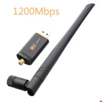 USB WiFi Adapter AC1200M Dongle 802.11ac Wireless Network Dual Band 2.4GHz/5Ghz High Gain 5dBi Antenna for Windows MAC OS Linux  USB Network Adapters