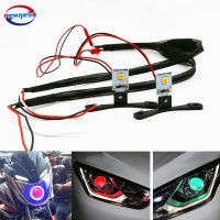 ❦☊ 2pcs Car Styling LED Devil Eyes Halo Rings Demon Evil Eye DRL LED Module For Headlight Projector Lens Retrofit DIY Car Light