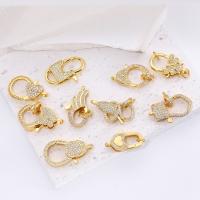 Juya DIY 18K Gold Plated Closure Fastener Lobster Clasps Accessories For Handmade Women Luxury Needlework Beads Jewelry Making DIY accessories and oth